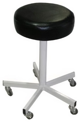 Tabouret à vis métallique